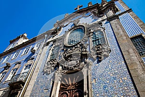 Historical Church of Ordem do TerÃ§o built in 1759 in Porto city