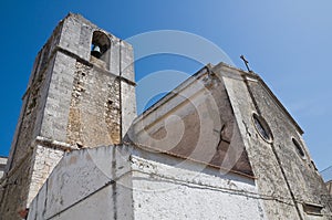 Historical church of Peschici. Puglia. Italy. photo