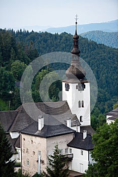 Historický kostel v Spania Dolina, Slovensko