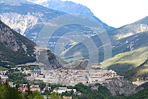 Historical city of Briancon in Hautes Alpes Valley, France