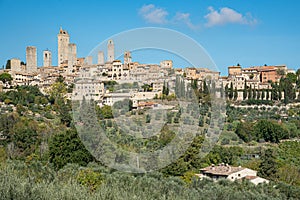 Historical city of San Gimignano in Sienna province in Tuscany area, Italy