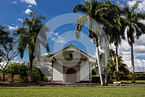 The historical colonial Chapel of Our Lady of Conception or El Overo Chapel one of the National Monuments of Colombia