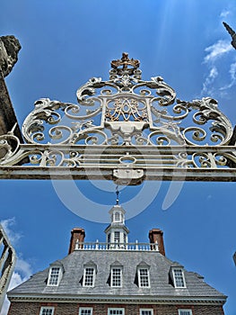 Historical Colonial Williamsburg Governor Palace