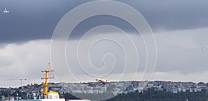 Historical cruise ship on the Bosphorus, wonderful to be on board, Istanbul, Kad?kÃ¶y photo