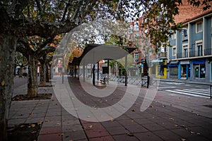 Historical and cultural city of Valladolid in Spain at night.