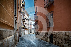 Historical and cultural city of Valladolid in Spain at night. photo