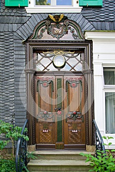 Historical door of a traditional house