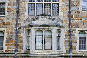 Historical European-Style University Windows Detail, Michigan