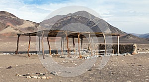 Cemetery of Chauchilla at Nazca in Peru photo