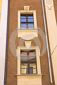 Historical Facade Detail, Bautzen, Upper Lusatia, Saxony, Germany