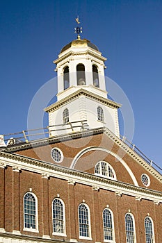 Historical Faneuil Hall from Revolutionary America in Boston, Massachusetts, New England