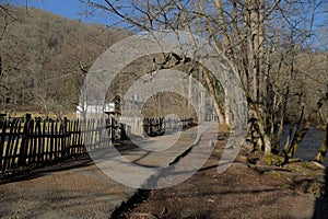 Historical farm in the Great Smoky Mountains of North Carolina