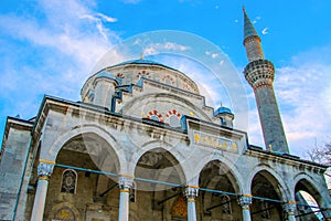 Historical and fascinating Sisli Mosque photographed in beautiful weather. photo