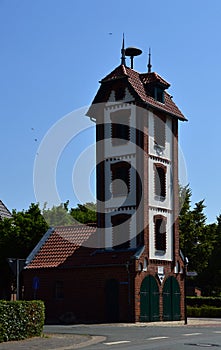 Historical Fire Station in the Village Buecken, Lower Saxony