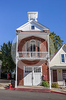 Historical firehouse of Nevada City