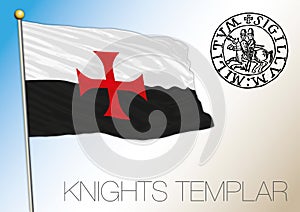 Historical flag of the Knights Templar