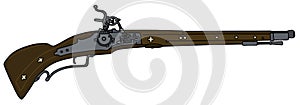 Historical flintlock gun