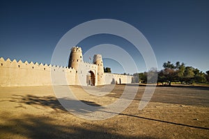 Historical fort at evening light