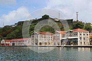 Historical Fort George in St. George`s, Grenada
