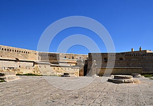 Historical Fort in the Old Town of Valletta, the Capital of Malta