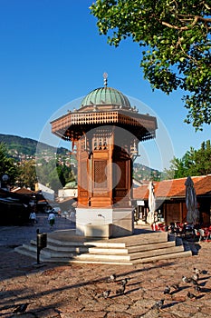 Historical fount in Sarajevo, Bosnia Herzegovina