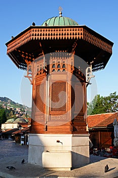 Historical fount in Sarajevo, Bosnia Herzegovina