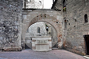 Historical fountain for drinking water, Perugia