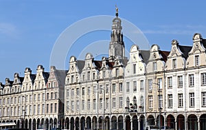 Historical gables on Grand Place in Arras, France