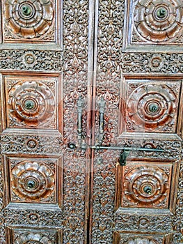 Historical Gate design Chhatarpur Temple New Delhi temple in india photo