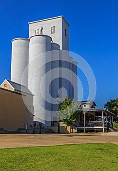 Historical Grain Silo Turned Bar Backdrop