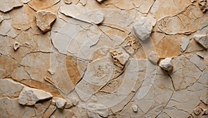 Historical Harmony: Fossilized Limestone Visual Symphony. AI generate