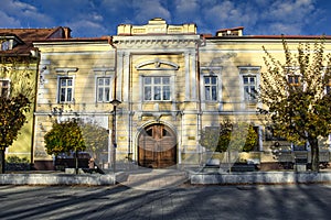 Historical house in namestie generala M. R. Stefanika square in Brezno