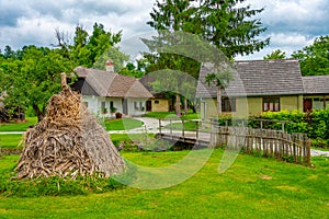 Historical houses in Croatian ethno village Kumrovec