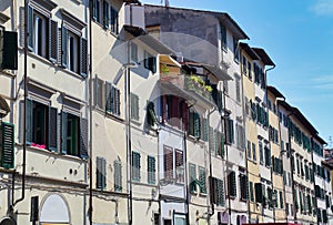 Historical houses in Florence, Italy