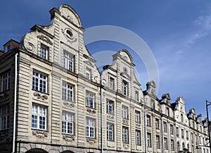 Historical houses on Grand Place in Arras, France