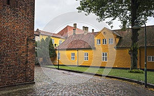 Historical houses in the Roskilde city centre