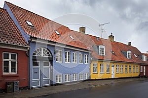 Historical houses in Roskilde, Denmark