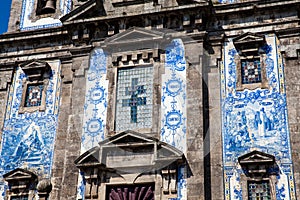 The historical Igreja de Santo Ildefonso an eighteenth-century church in the city of Porto in photo