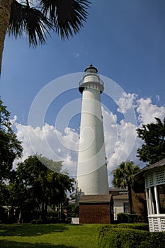 Historical Jekyll Island Lighthouse Georgia USA