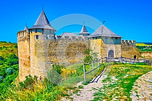 Historical Khotyn Fortress is one of few preserved medieval castles in Western Ukraine