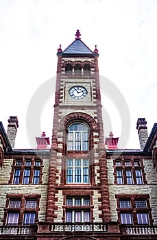 The Historical De Witt County Courthouse in Cuero, Texas along t photo