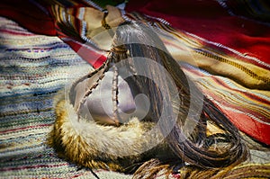 Historical Leather Hat With Horse Tail