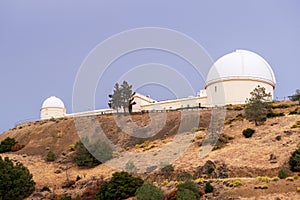 The historical Lick Observatory owned and operated by the University of California on top of Mt Hamilton; San Jose, San