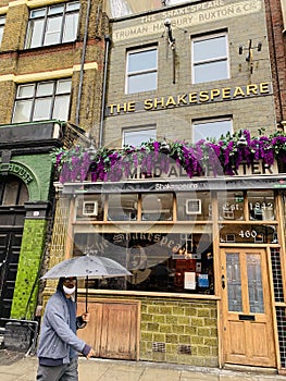 Historical London public house The Shakespeare Pub in London