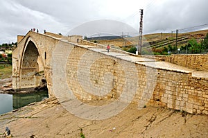 Historical Malabadi Bridge, Silvan, DiyarbakÄ±r, TR.