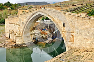 Historical Malabadi Bridge, Silvan, DiyarbakÄ±r, TR