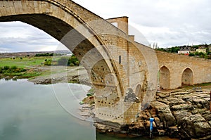 Historical Malabadi Bridge, Silvan, DiyarbakÄ±r, TR