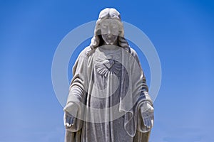 Historical Male Statue with Blue Sky