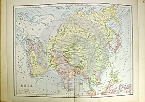 Historical map of Asia