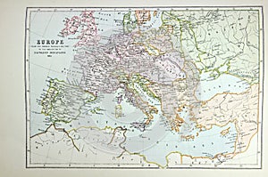 Historical map of Europe